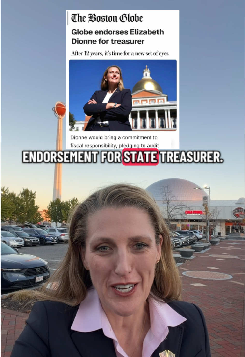 Thank you, @The Boston Globe! I am honored to have your endorsement for Massachusetts State Treasurer. I will be a State Treasurer focused on transparency, accountability, and affordability. Vote for change on or before November 3rd. Vote Elizabeth Dionne