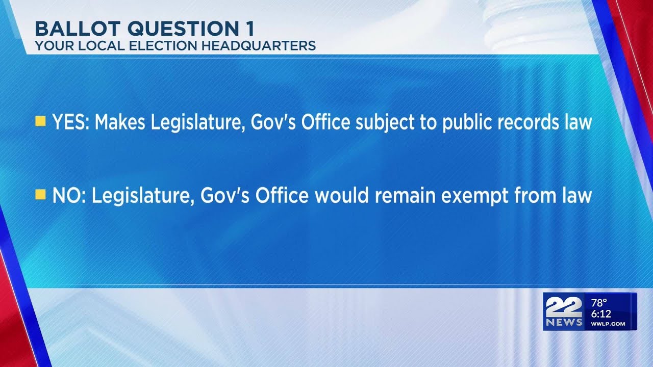 Massachusetts voters weigh ending secrecy in state government