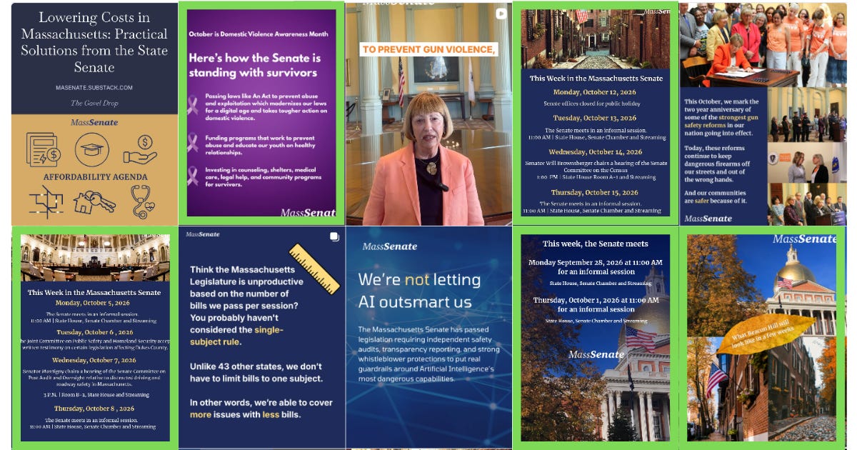Why does the State Senate have a Substack?