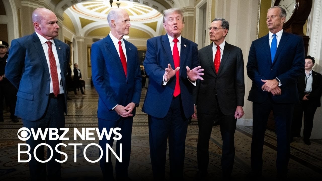 Trump meets with Senate Republicans hours after canceling bill-signing ceremony 