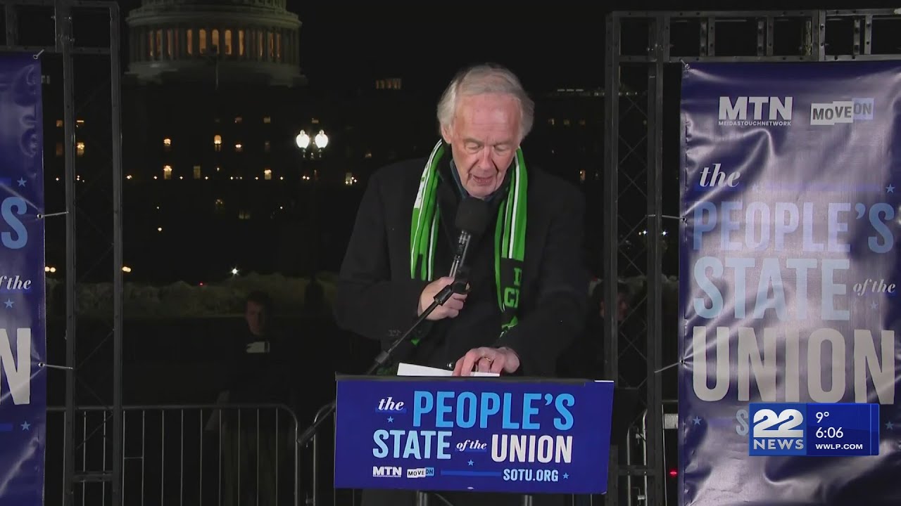Senator Markey speaks out during State of the Union