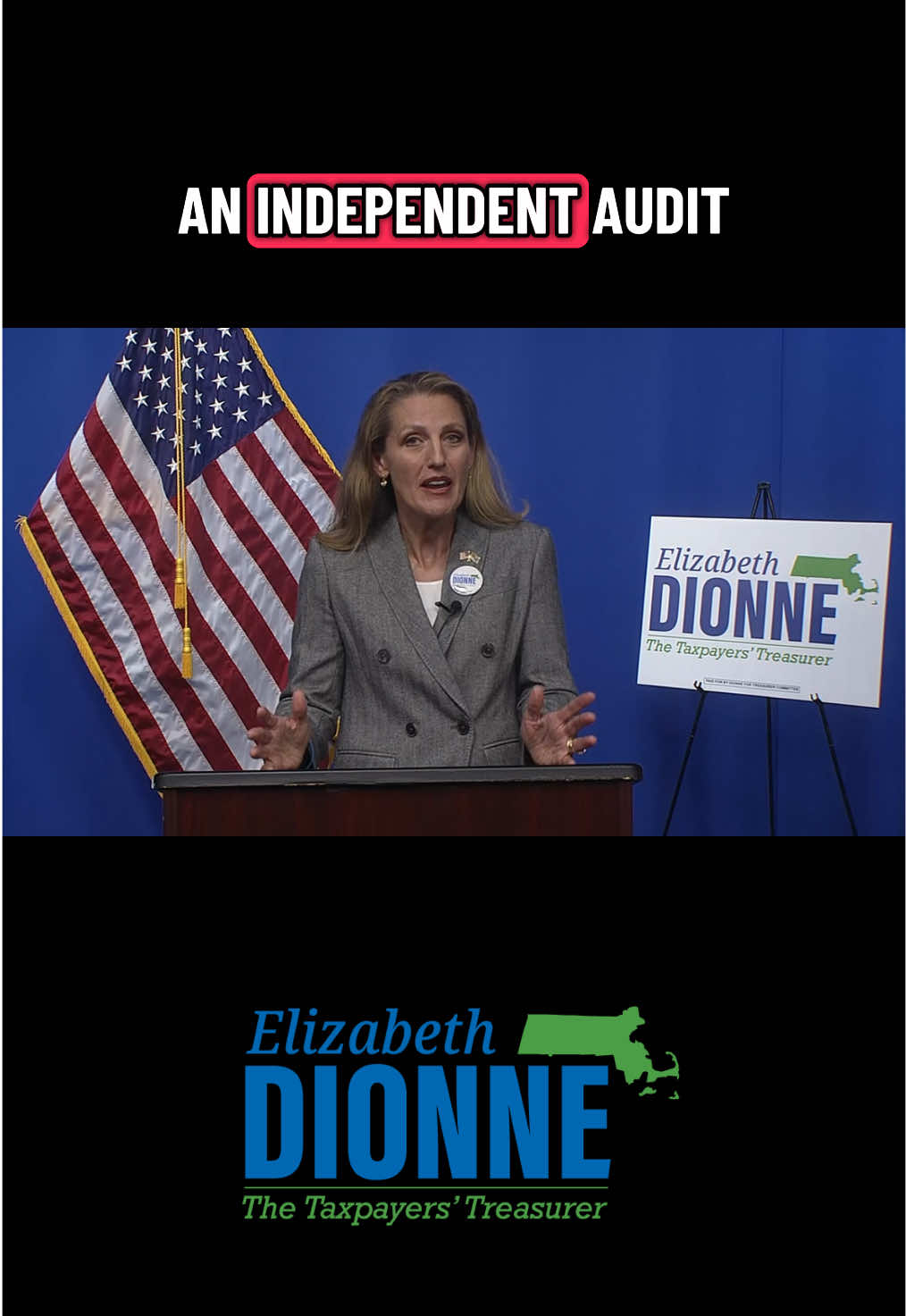 It's time to vote for a Massachusetts Taxpayers' Treasurer in November! Massachusetts needs Elizabeth Dionne for State Treasurer! 