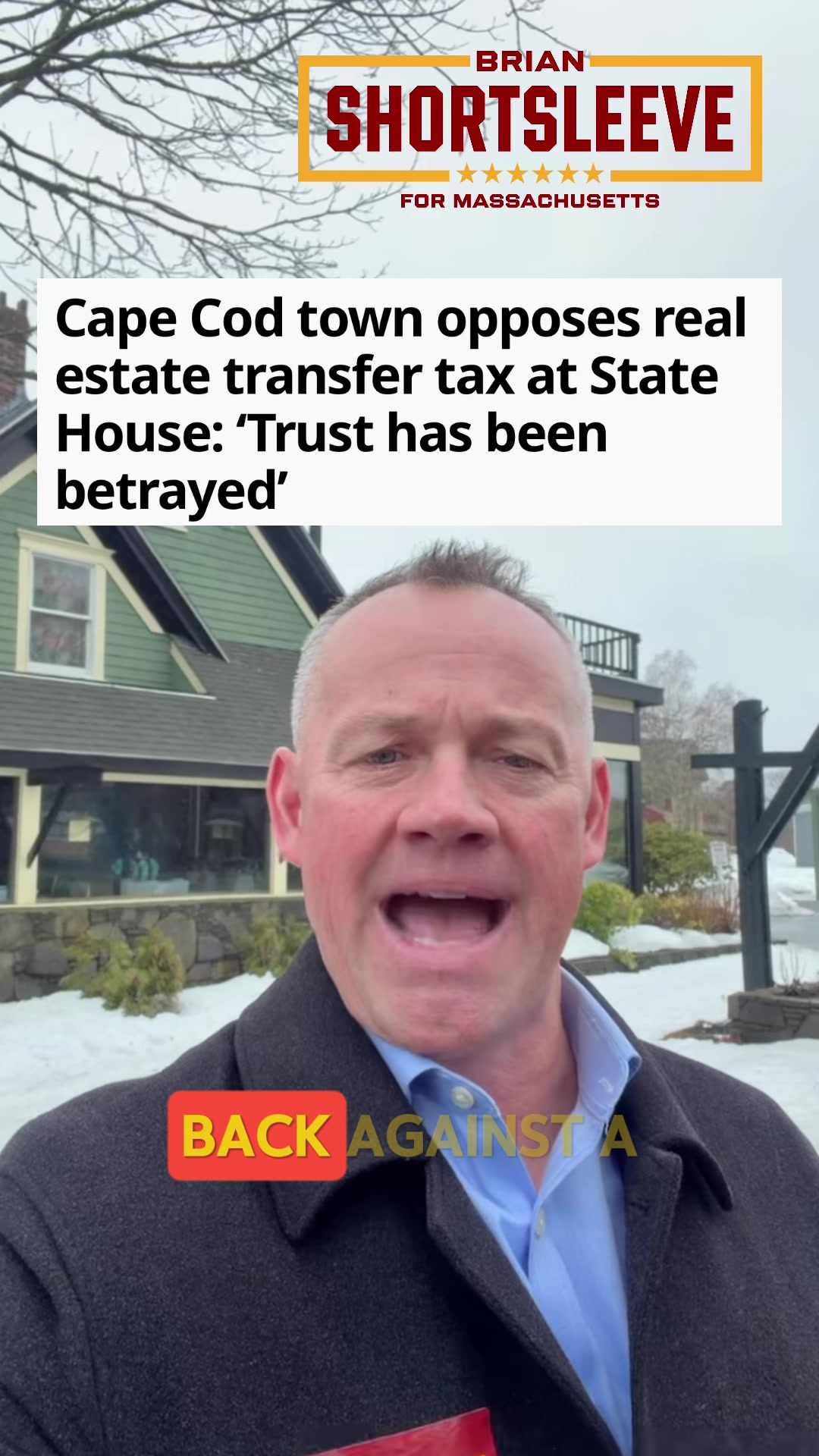 Cape Cod towns like Harwich are pushing back against the new real estate transfer tax. As governor, I’ll cut waste, fraud, and abuse and use the savings to reprogram $1 billion to unrestricted local aid so taxpayers stop getting crushed. 
