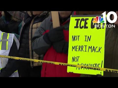 Protesters rally against proposed ICE facility in Merrimack, NH
