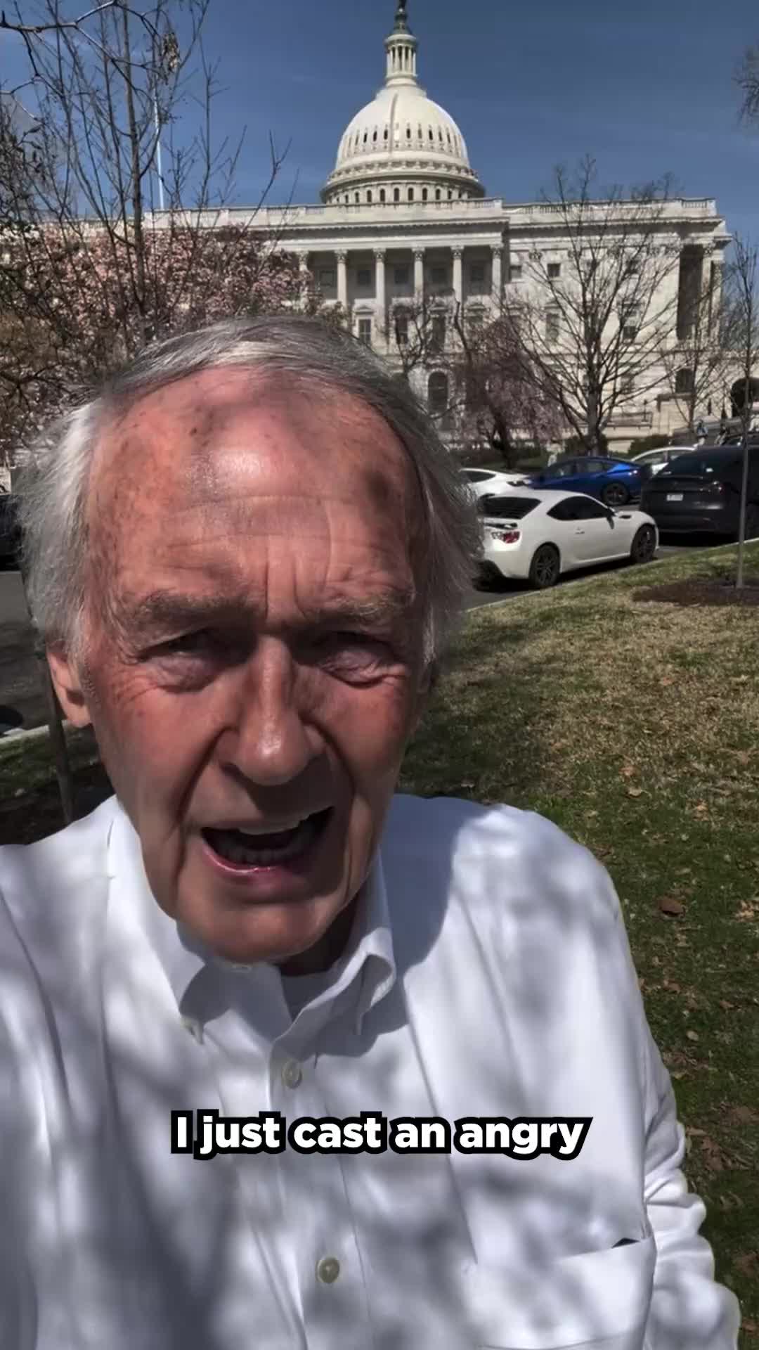As Donald Trump threatens to send ICE agents into airports across our country, I just voted NO on Markwayne Mullin's nomination to be DHS Secretary. All while we debate their ridiculous SAVE Act. No Markwayne Mullin. No ICE. No SAVE Act.