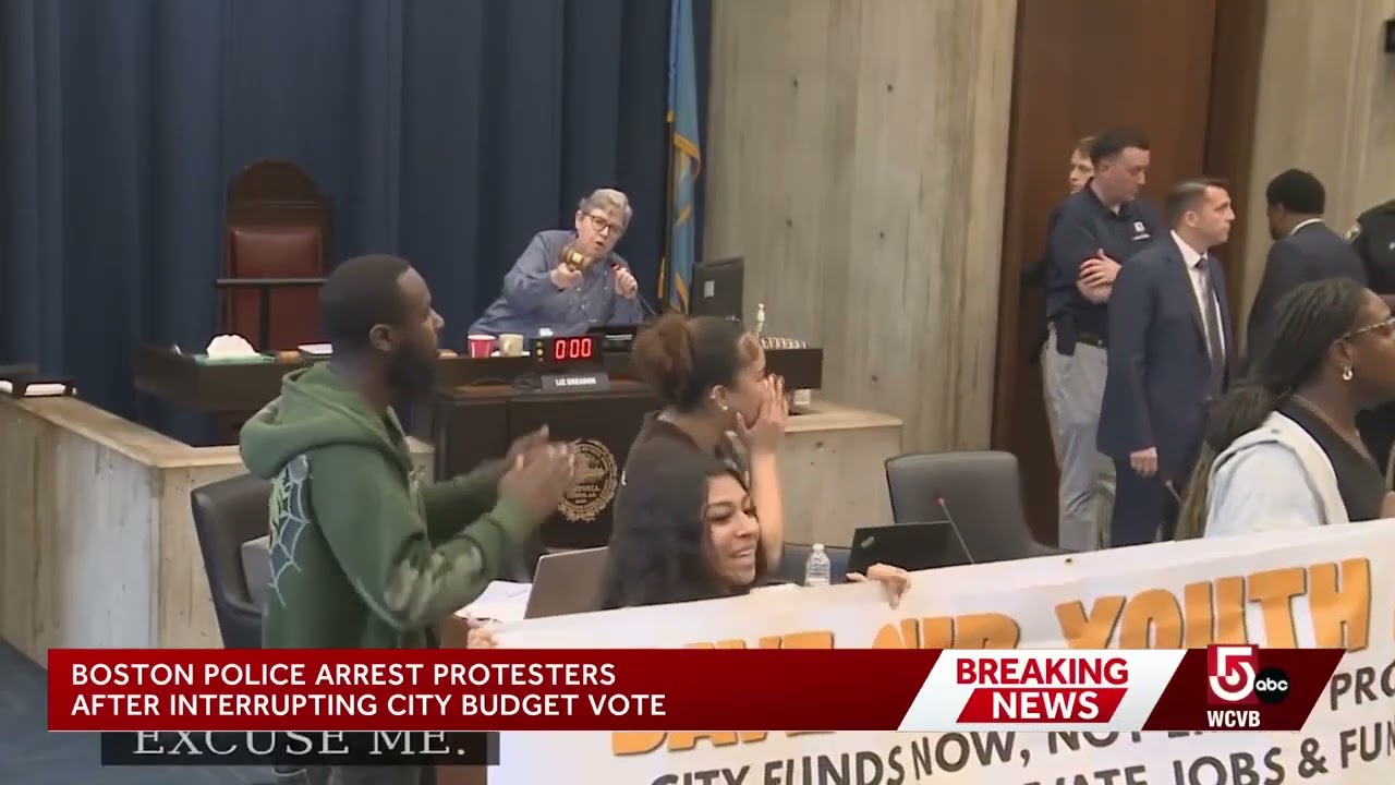 Protesters arrested after interrupting Boston budget meeting