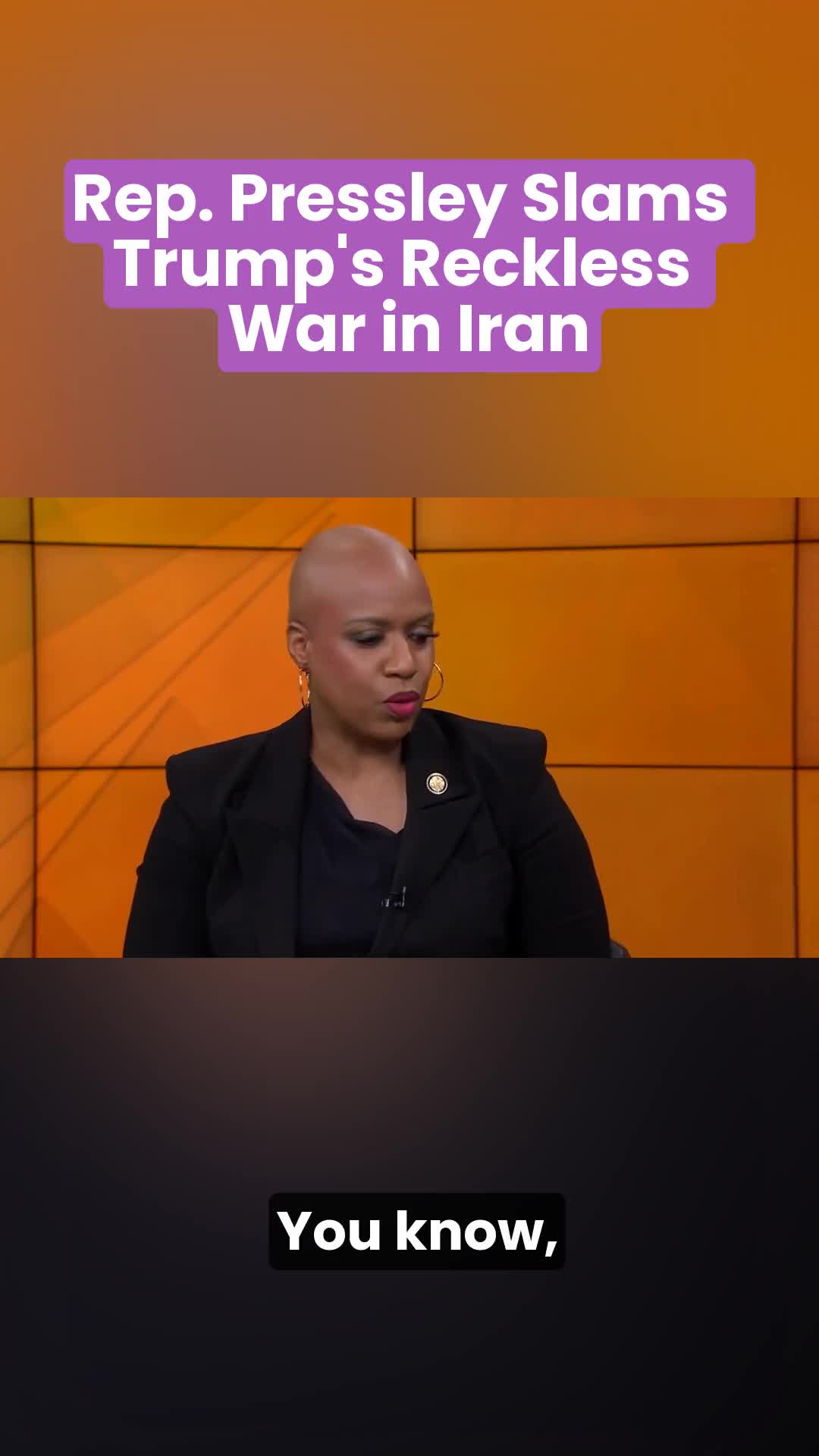 Congress must stop Trump's reckless, unauthorized war in Iran. And Trump must be removed from office immediately.