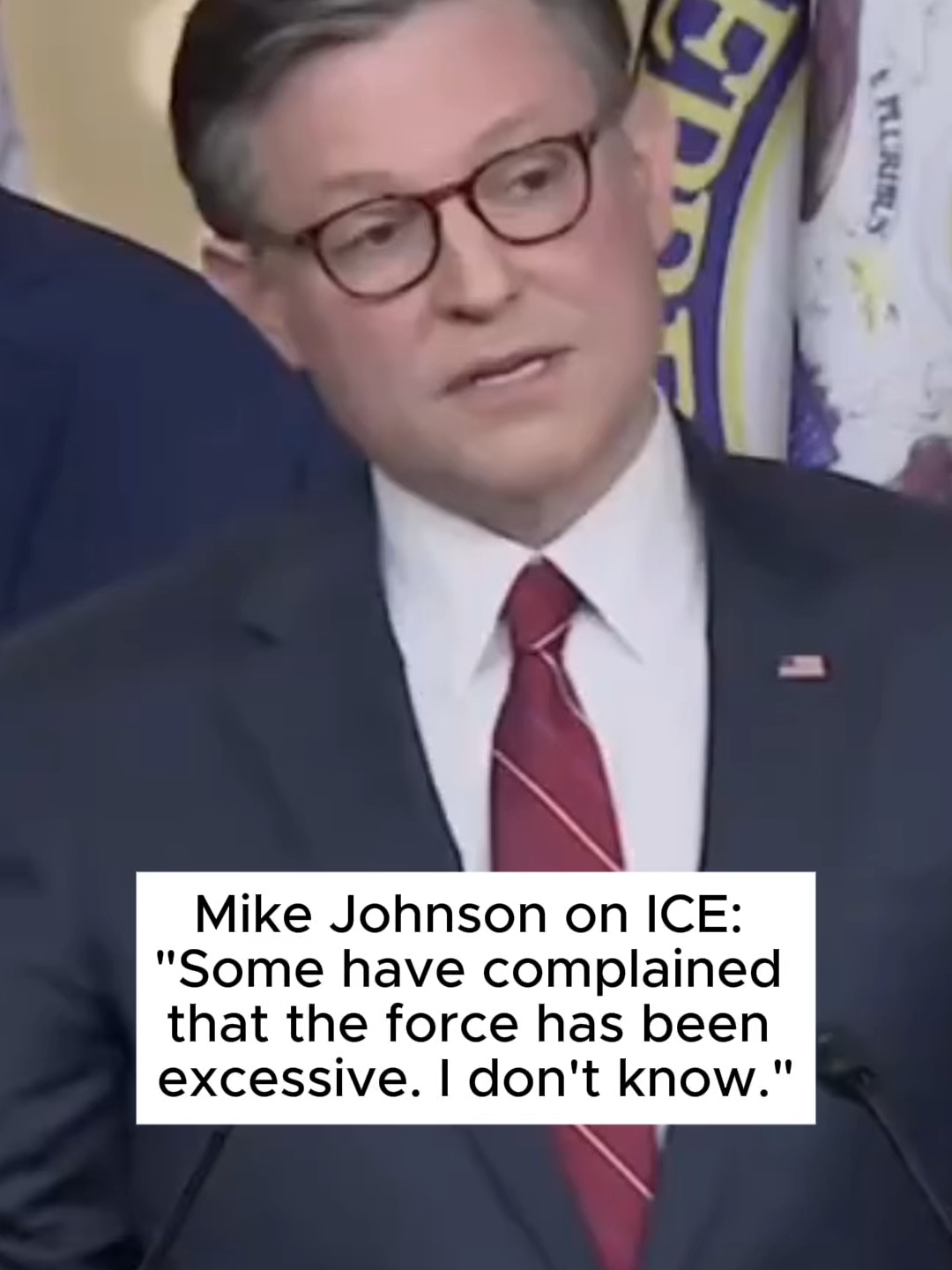 The “pro-life“ Speaker doesn’t know if shooting and killing innocent American citizens is excessive.