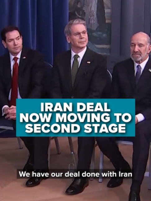 President Donald Trump says negotiations with Iran are advancing, announcing that the peace agreement has moved into what he described as the “second stage” of talks.