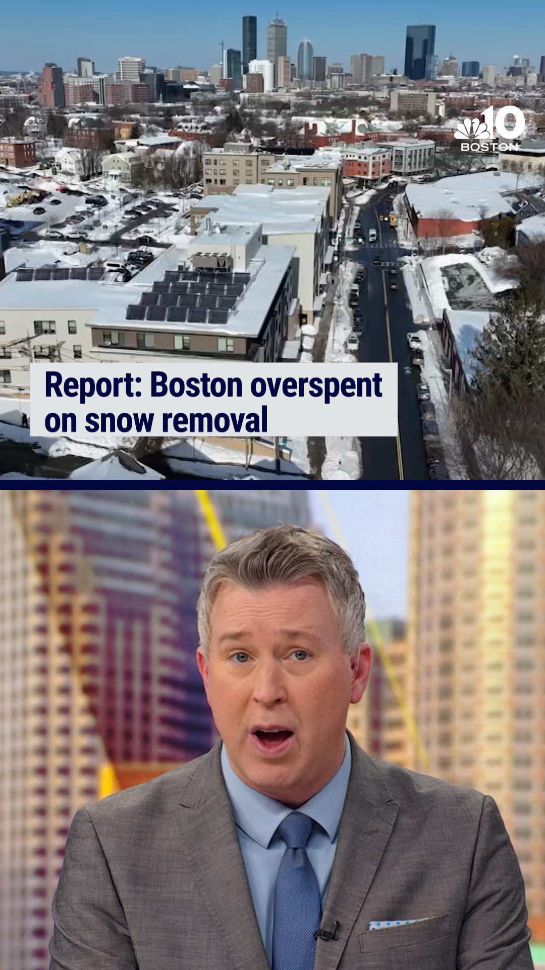 According to the chief financial officer, the city nearly doubled their original snow removal budget of about $19 million by the end of January.