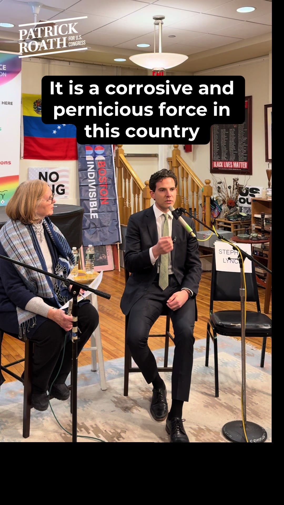 From our candidate forum the other night. It’s disappointing that Congressman Lynch declined to attend.