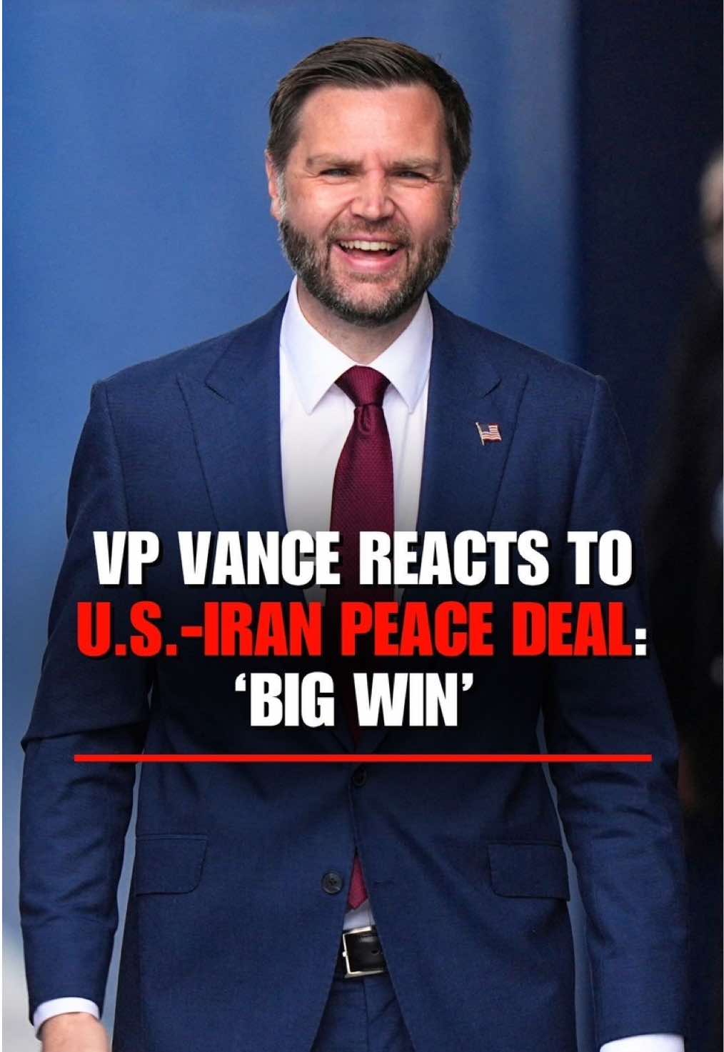 JUST IN: VP JD Vance reacts to the completion of the U.S.-Iran peace deal, calling it a "big win."