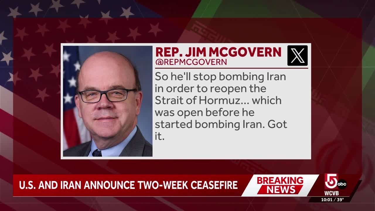 Mass. lawmakers react after Trump announces two-week ceasefire with Iran