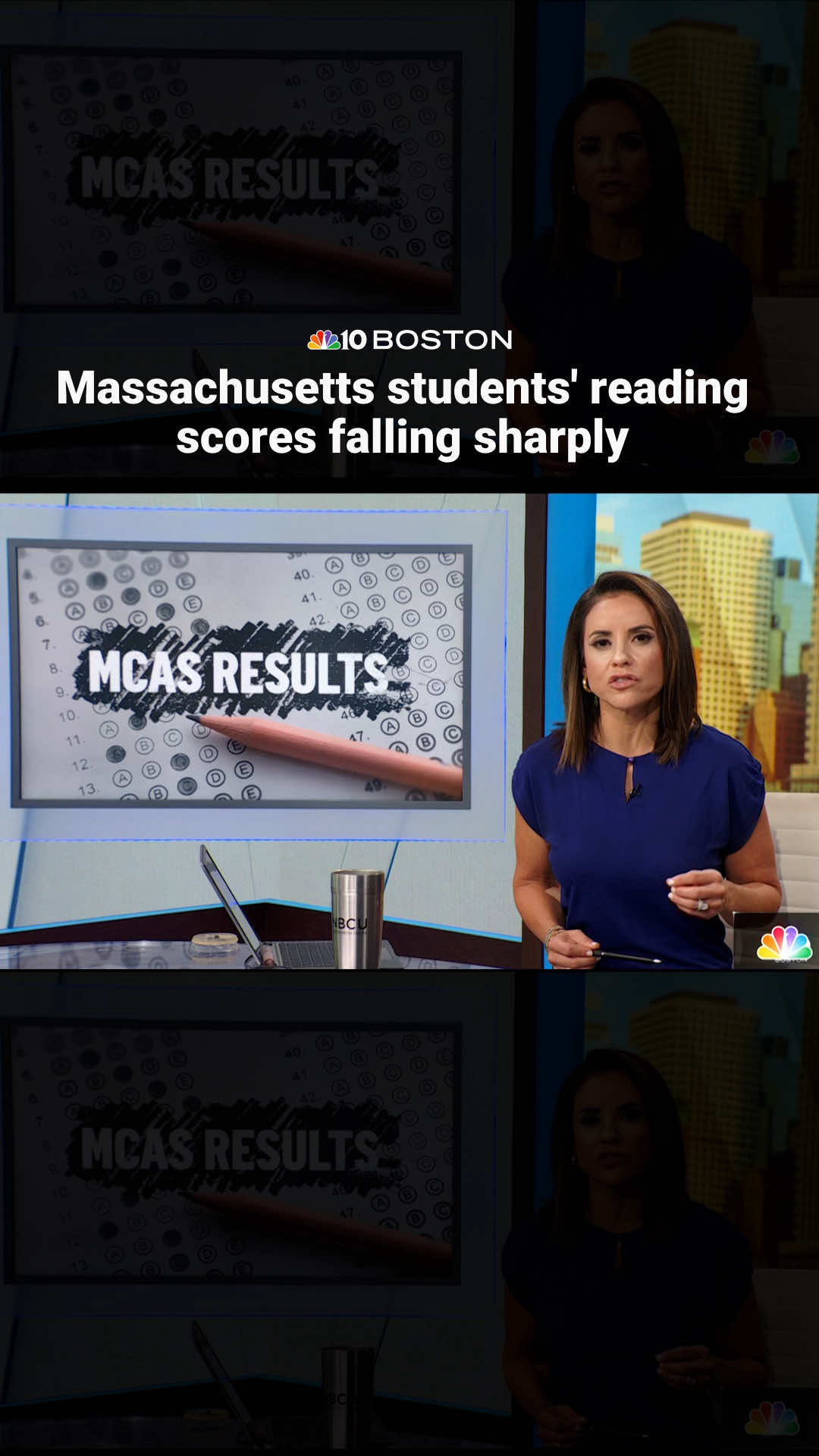 Massachusetts students are showing little progress on this year’s MCAS exams and reading scores are falling sharply.