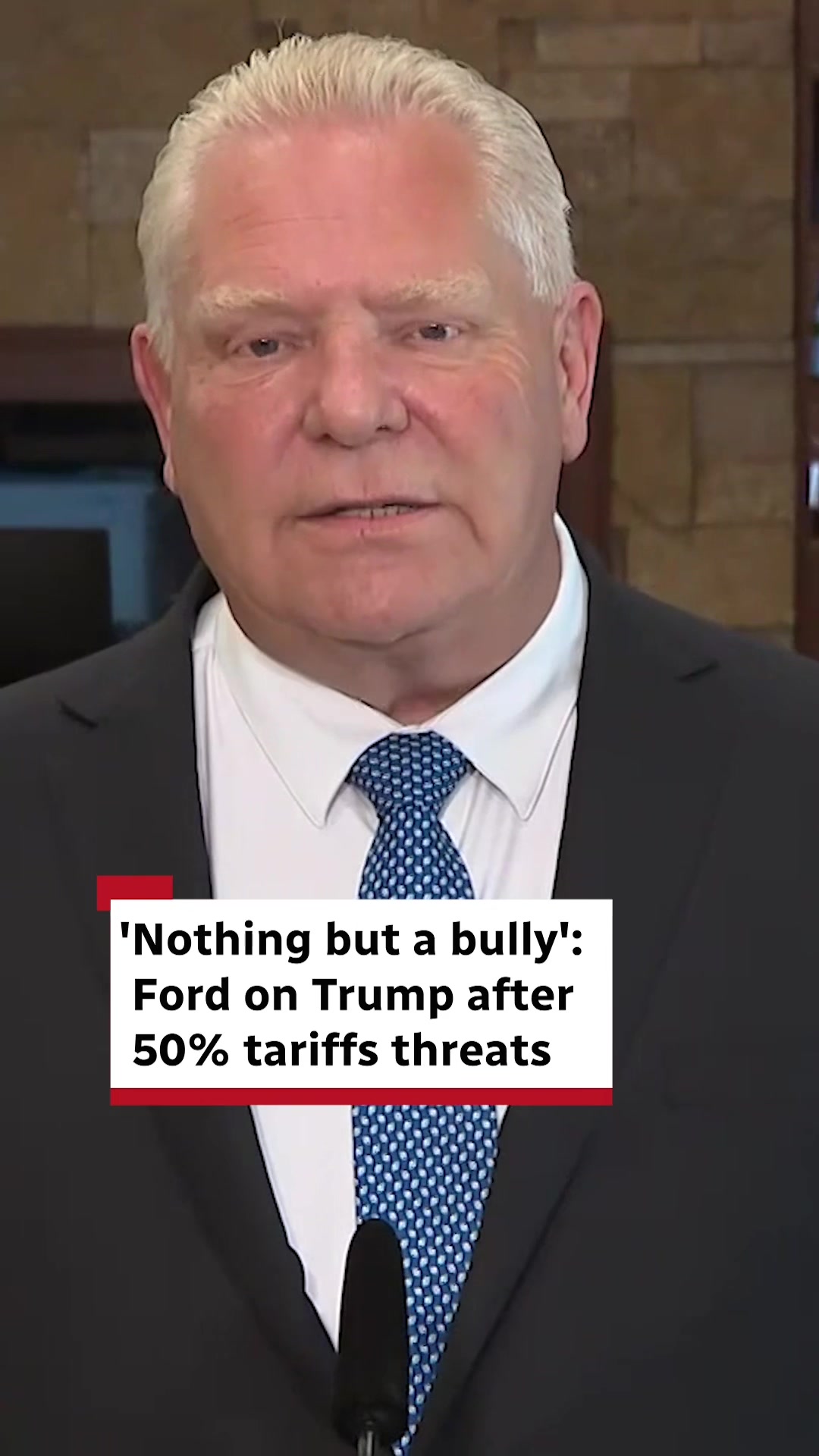 'Nothing but a bully': Ford on Trump after 50% tariffs threats Premier Ford says Canadian provinces need to work together...