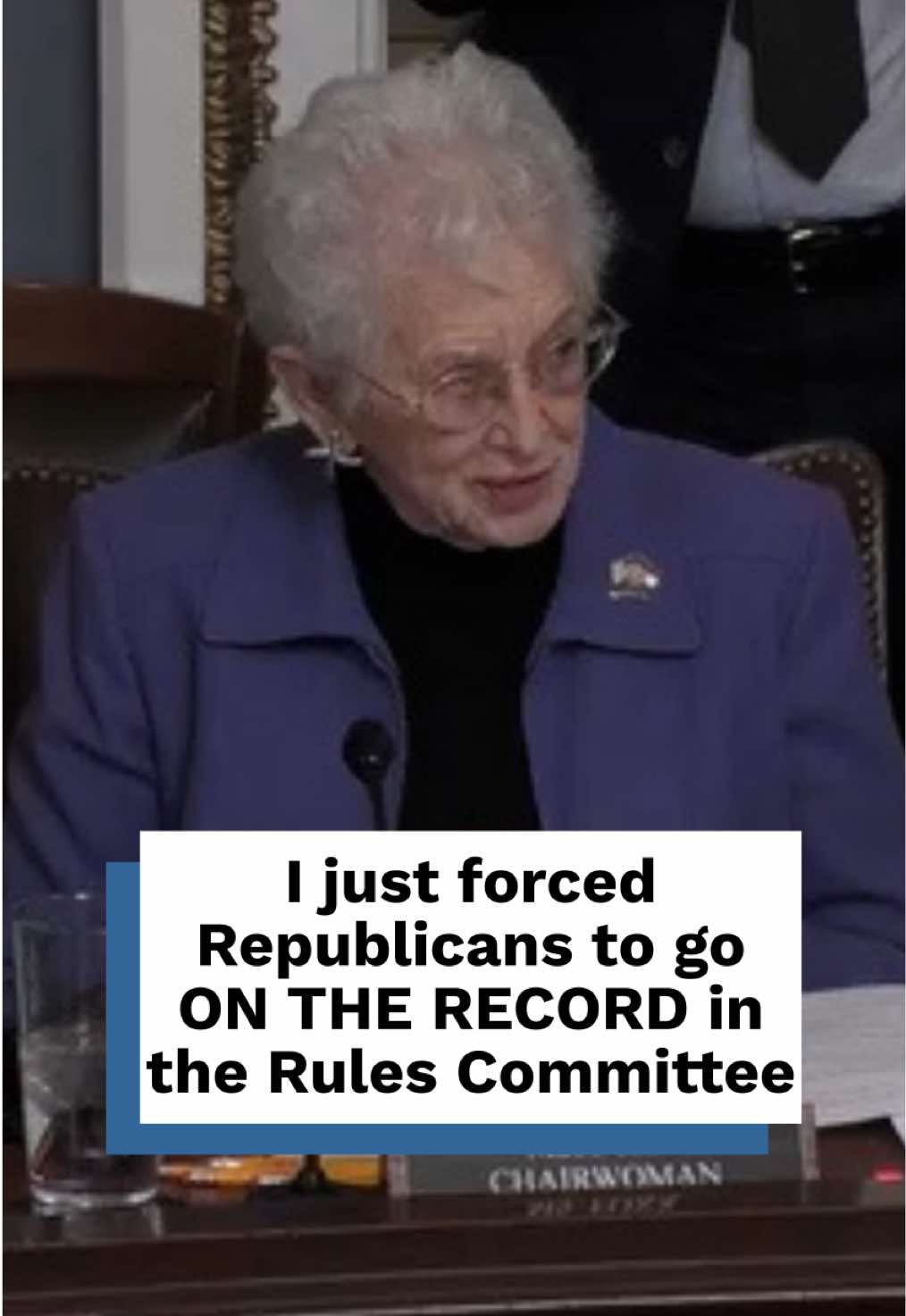 I just put Republicans on the record in the Rules Committee—forcing votes on amendments in an attempt to: