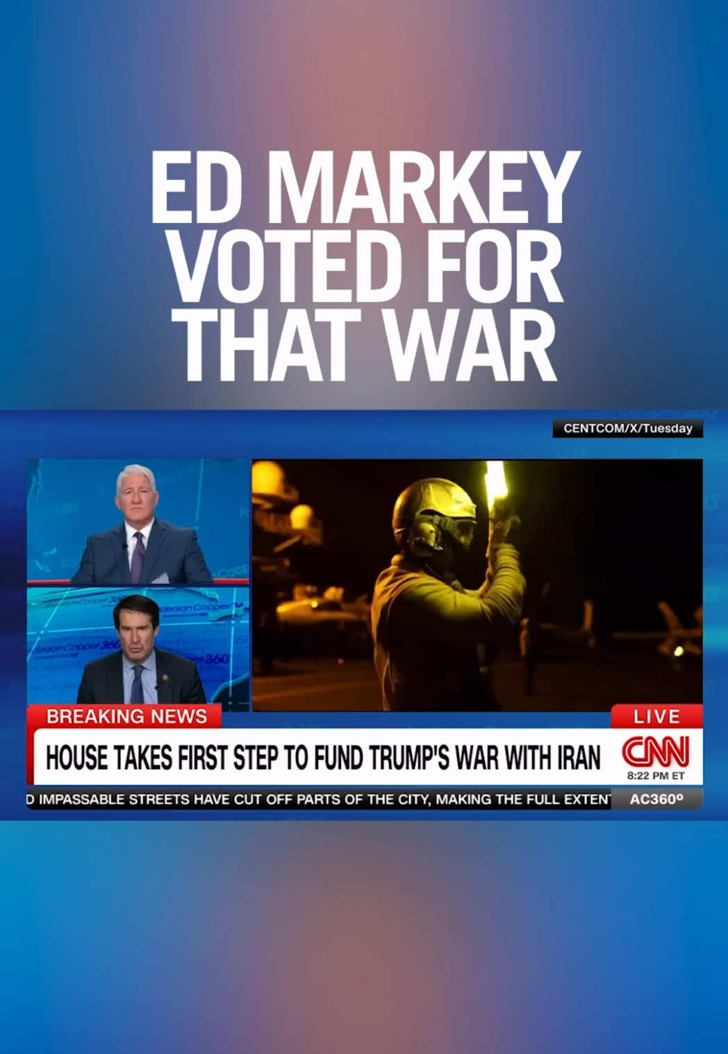 Senator Markey voted to send me and my fellow Marines to Iraq. He failed to ask hard questions, and that mistake cost thousands of lives. 