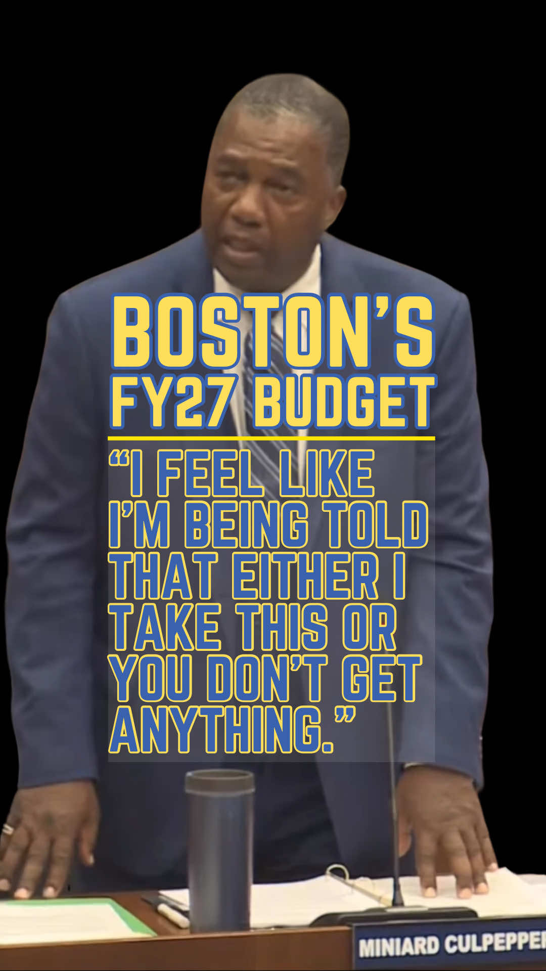 Councilor Culpepper talked about how intense behind-the-scenes negotiations during the Council’s June 10th debate on Boston’s FY27 Operating Budget saw a number of changes get cut. 