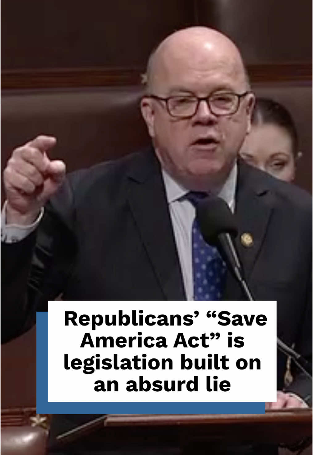 Republicans’ so-called “SAVE America” Act isn’t about protecting our elections.  If Republicans want to go after voter fraud, they could start in the Oval Office with the election-denier-in-chief