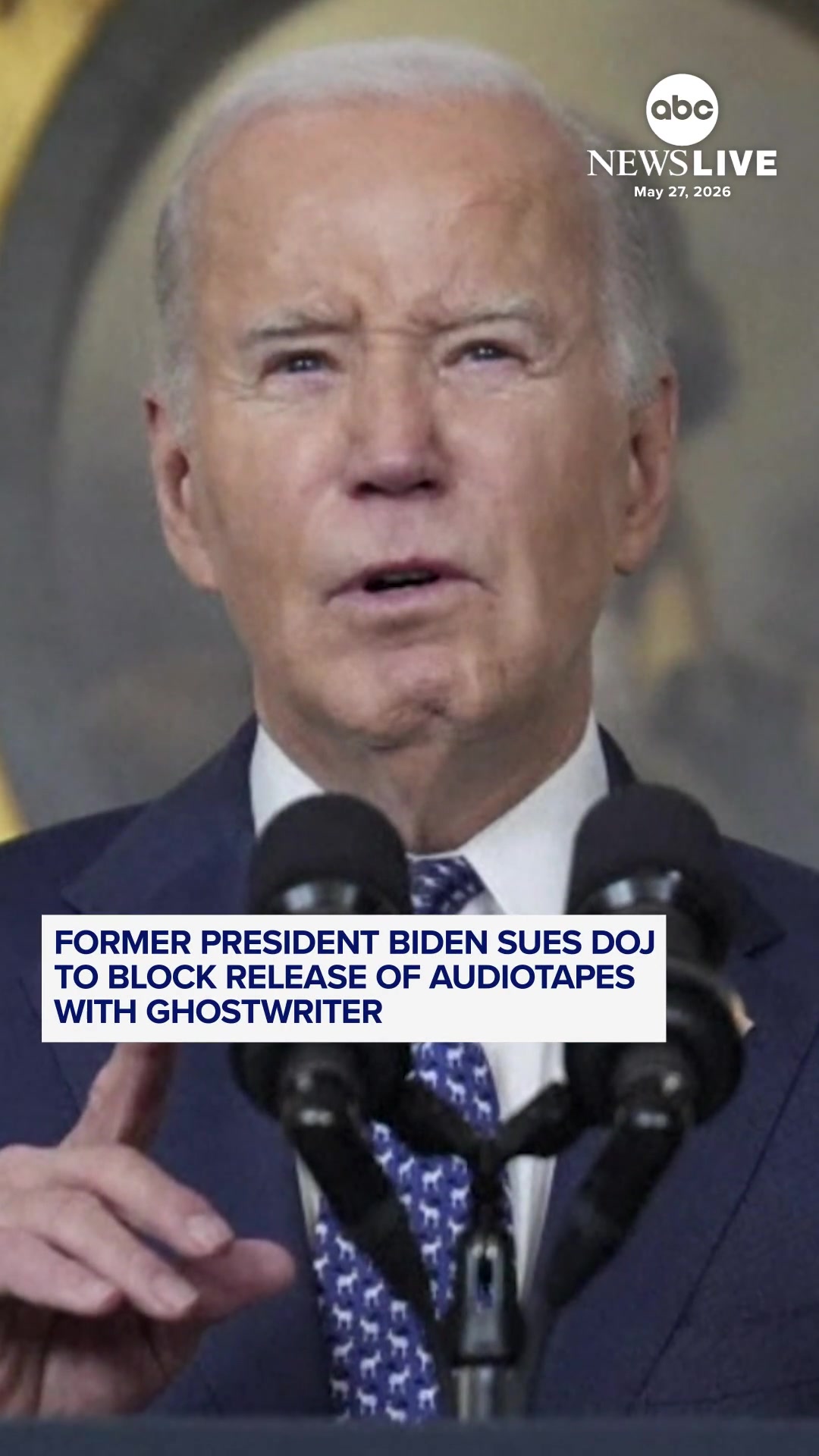 Former President Biden is suing the Department of Justice, demanding that certain recordings and transcripts from a conversation he had with his ghostwriter stay private.