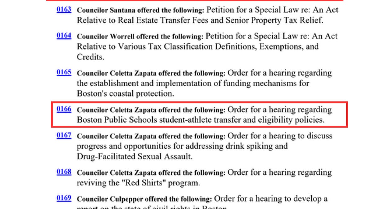 GREEN SHEETS: Preview of 1/28/26 Boston City Council Meeting