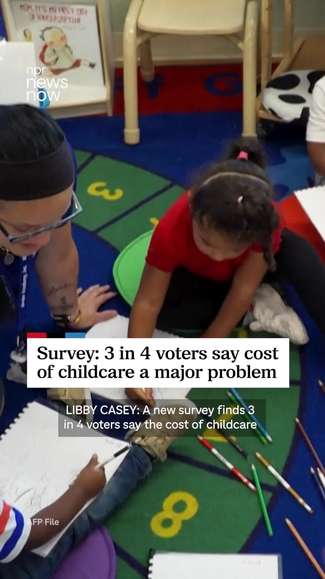 A new survey finds 3 in 4 voters say the cost of childcare is a major problem — and it’s among the reasons affordability is a top issue this election year.