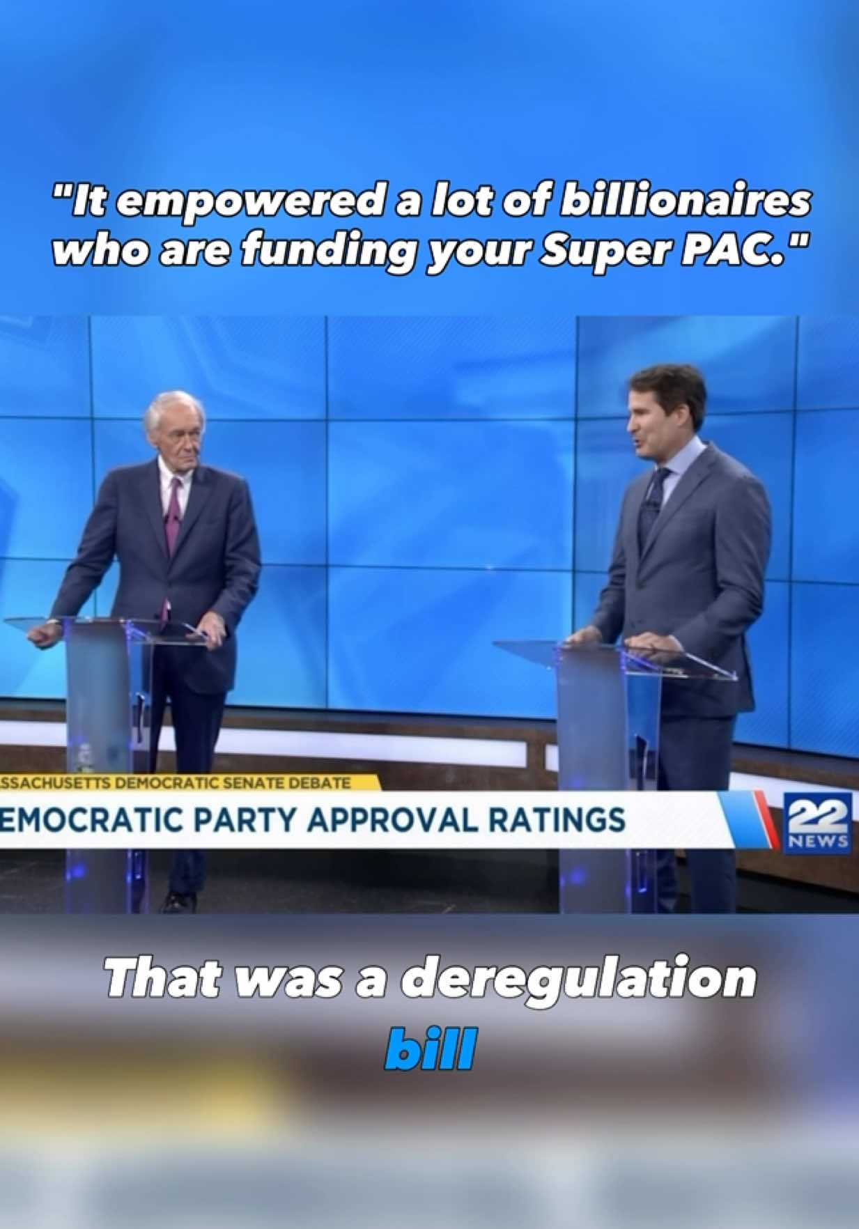 We need to stand up for workers. Not billionaires.  Sen. Markey likes to talk about his telecommunications bill from 1996. That was a deregulation bill that empowered a lot of billionaires, including those who are funding his Super PAC.